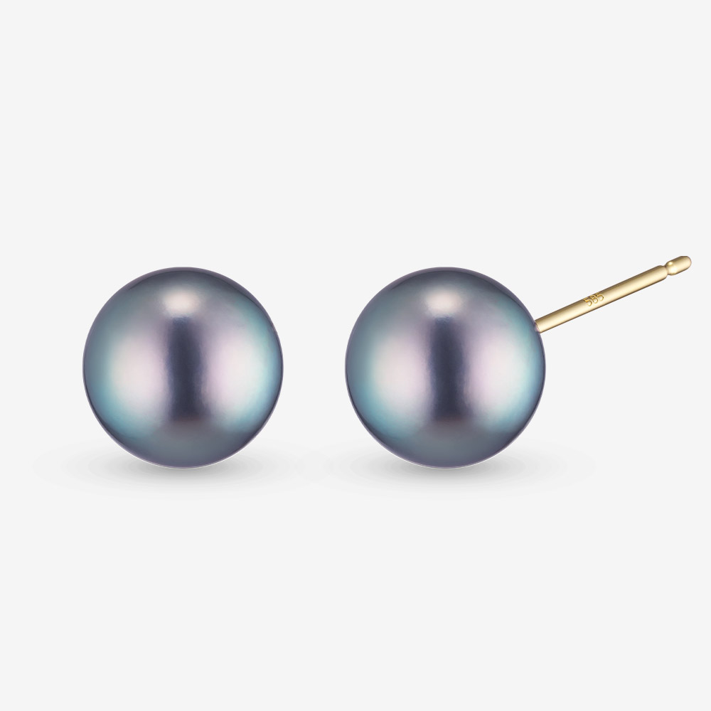 14k 블랙 아코야진주 귀걸이(2type)*NEW