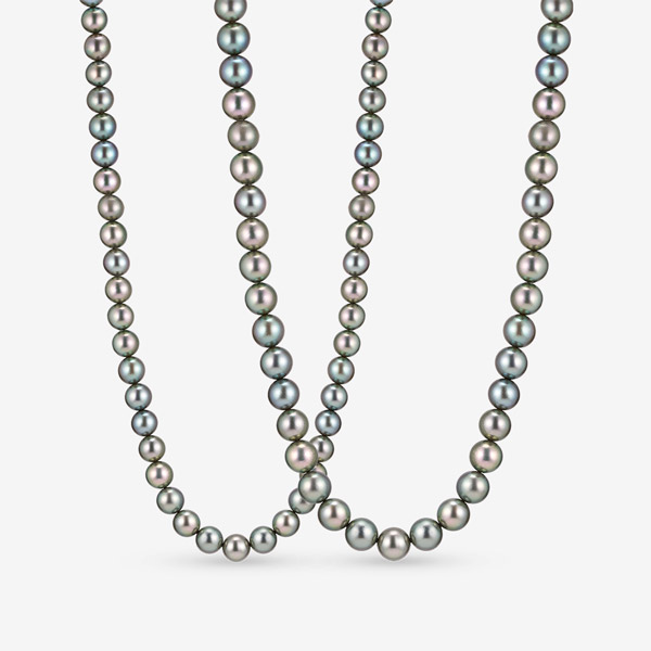 14k,18k 블랙 아코야진주 비드 목걸이(2type)*NEW