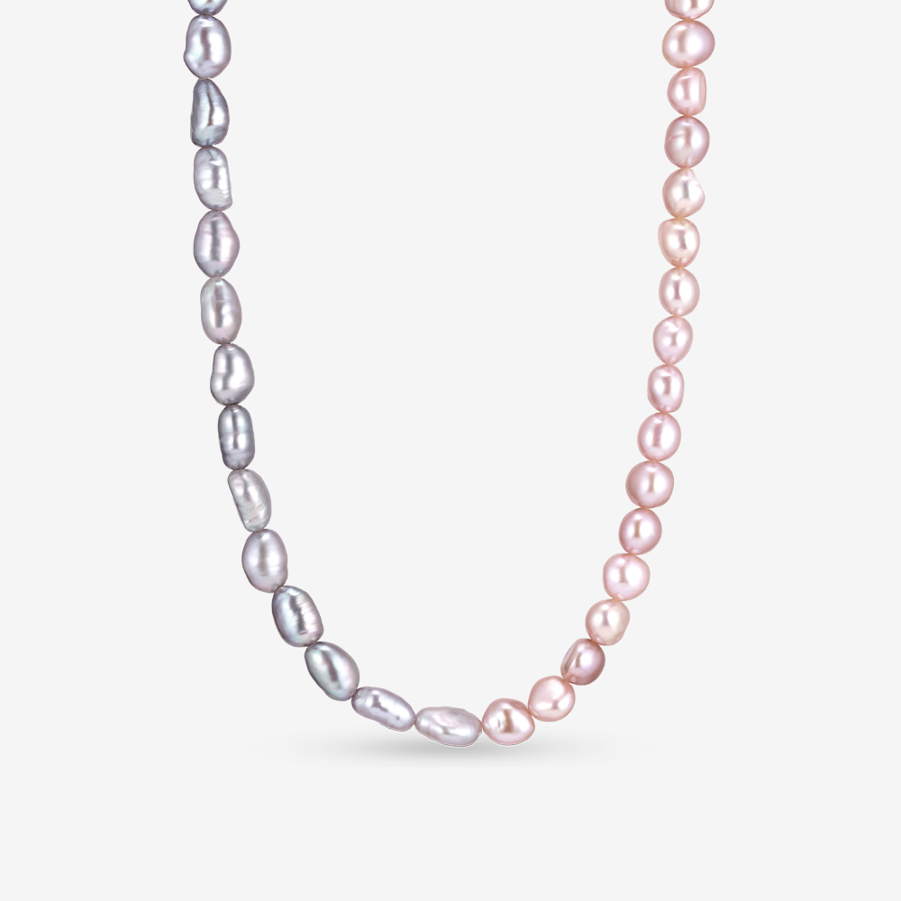 14k,18k 믹스 캐시진주 비드 롱 목걸이(5mm)*NEW